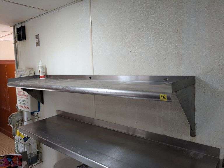 stainless wall shelf. 54x13
