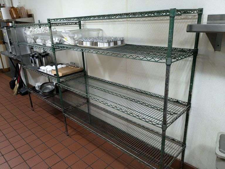 Commercial Metal Rack with Contents