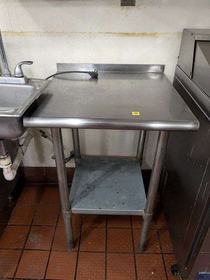 Stainless Prep table. 24x24
