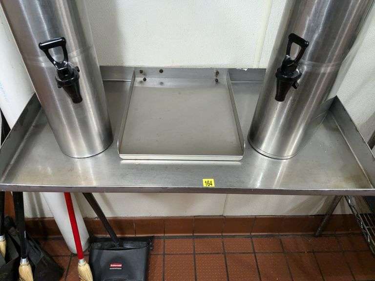 34x18 stainless wall shelf