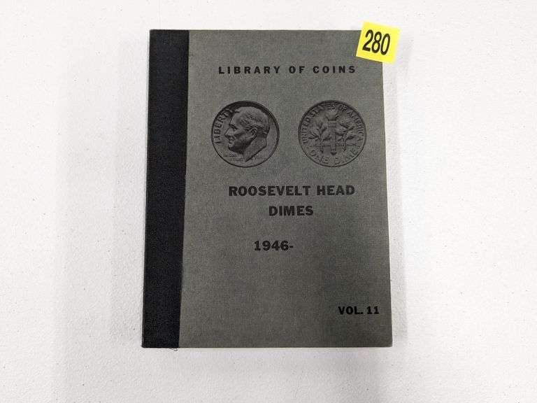 Roosevelt Dime Starter Collection in album