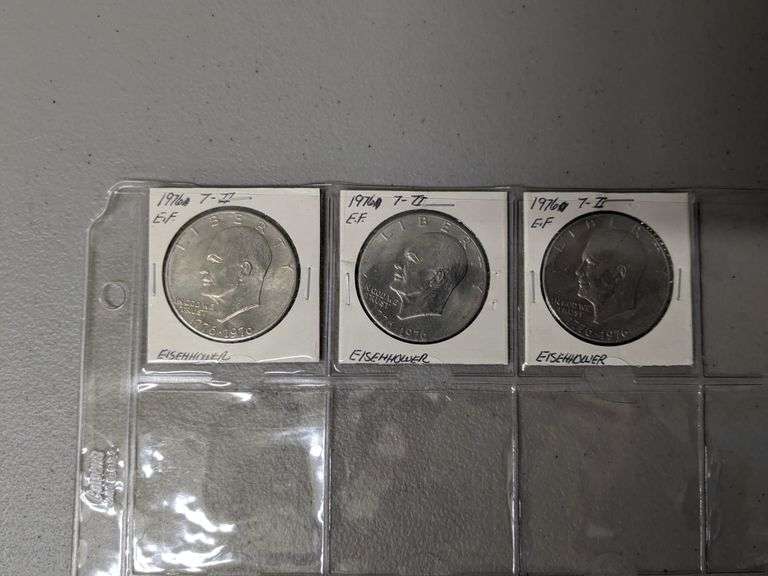 Lot of 23 mixed date Eisenhower Dollars