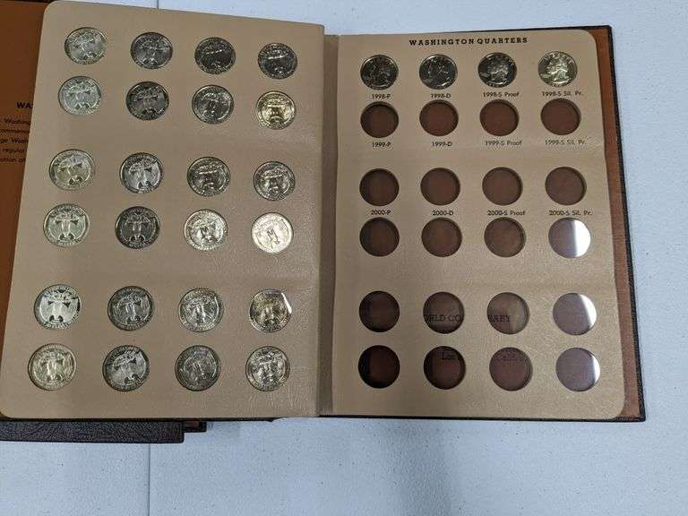 Near Complete Washington Quarter collection in albums