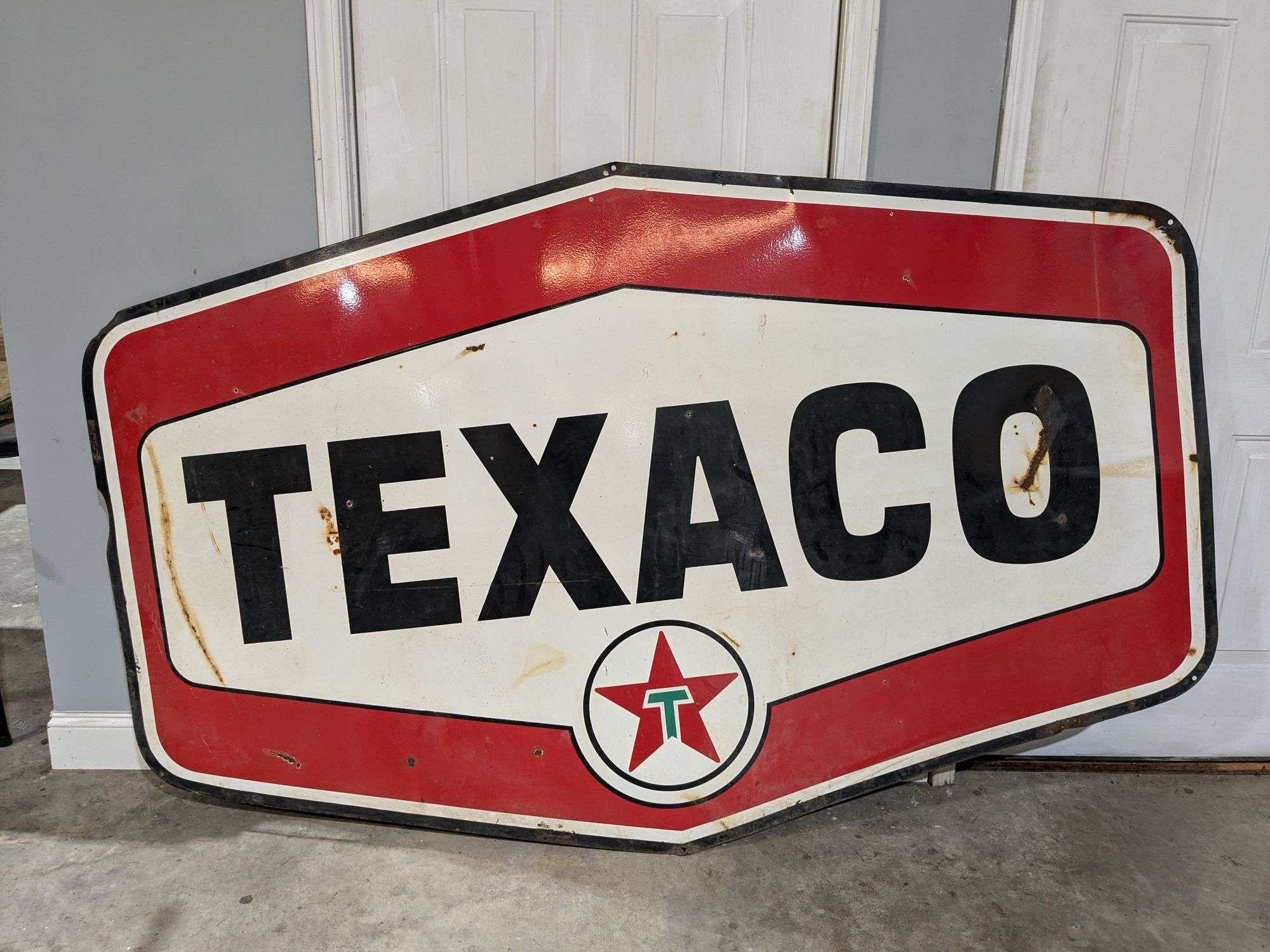 Vintage Porcelain double sided Texaco Sign - South Auction