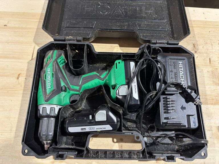 Hitachi DS18DBL Cordless 18V Drill Kit With Battery and Charger
