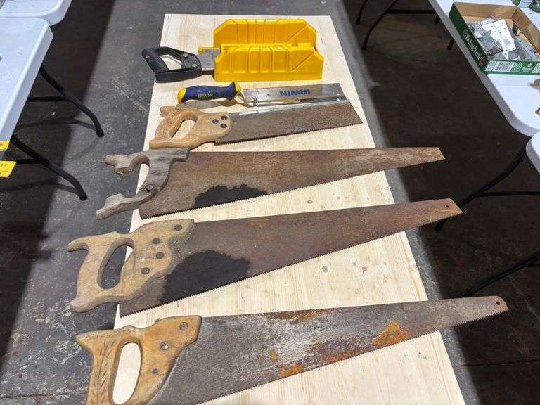 Hand Saws and  Miter Saw Box Set