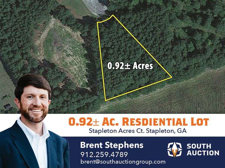 0.92 Acres: Stapleton Acres Ct, Stapleton, GA