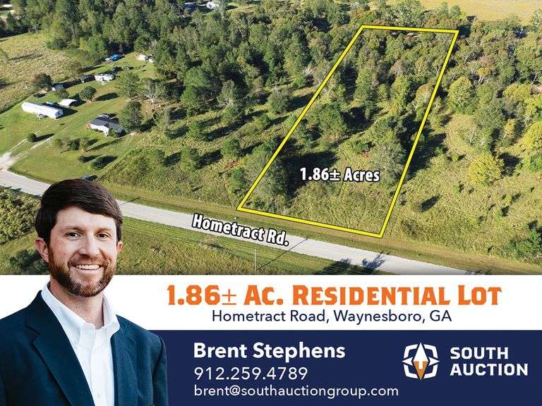 1.86 Acres: Hometract Road, Waynesboro, GA