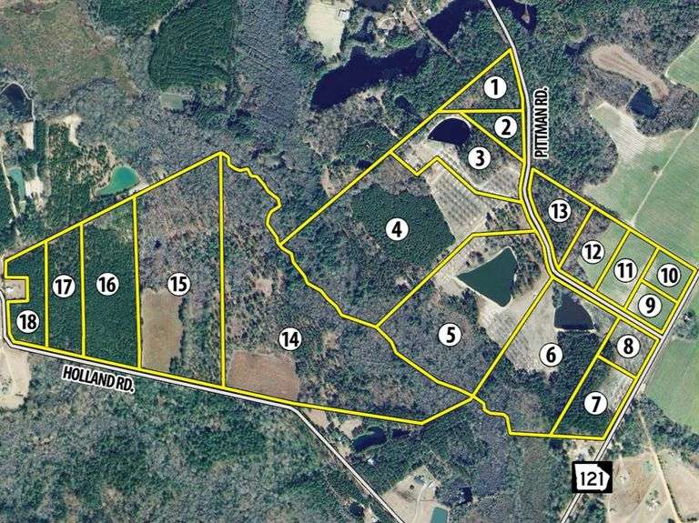 Wolfe Creek Farm, Candler Co. GA: 277 acres offered divided
