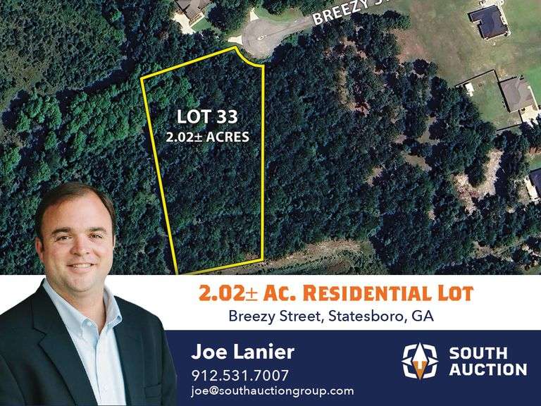 Lot 33: Windmill Plantation, Statesboro, GA
