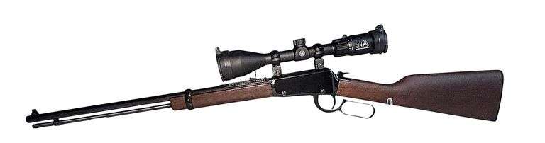 Henry Model H001TM Lever Action Rifle chambered in .22 Magnum Octagonal Barrel with Scope