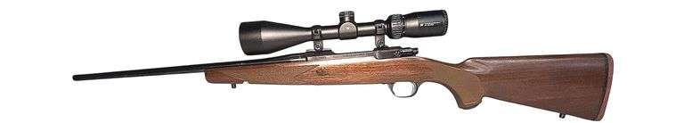 Ruger M77 Hawkeye .243 Win Bolt Action Rifle with Vortex Crossfire II 3-9×50 Scope