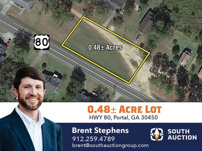 0.48 acre lot: Hwy 80, Portal, GA