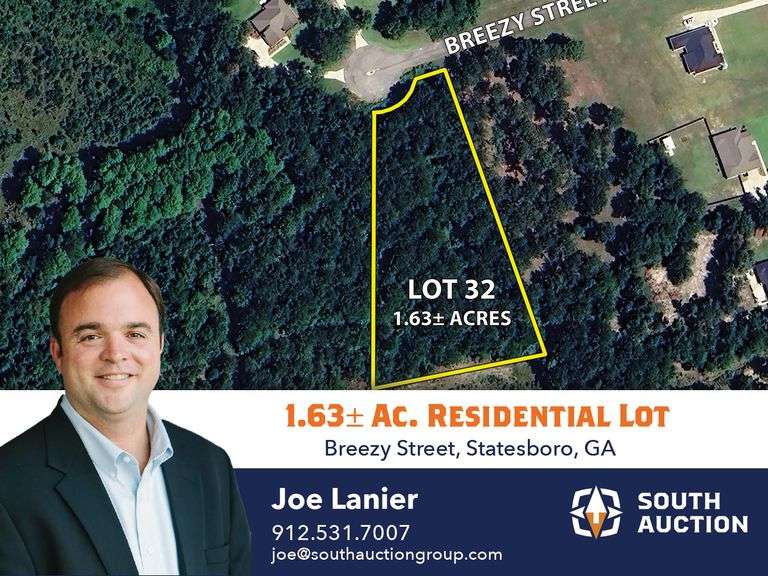 Lot 32: Windmill Plantation, Statesboro, GA