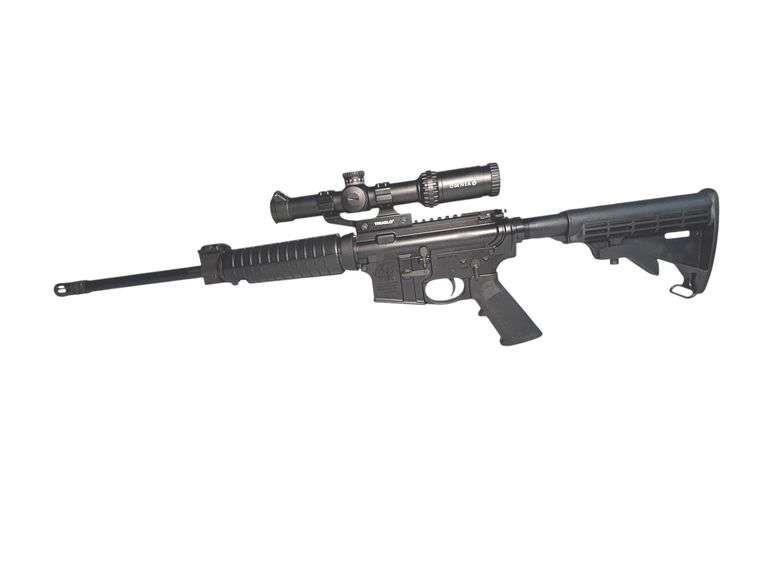 Smith & Wesson M&P 15 Rifle chambered in 5.56 NATO with TRUGLO Scope and Sling