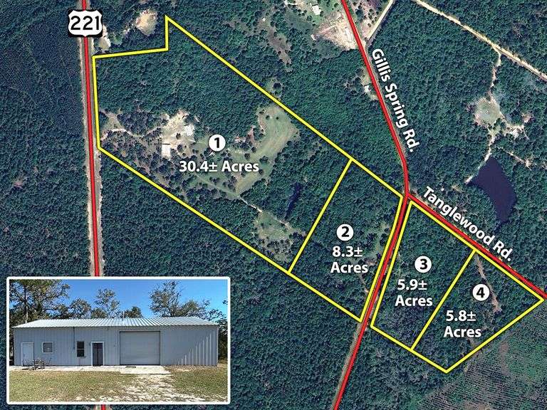 Gillis Springs Retreat: 50 acres offered divided and bardominium, Treutlen Co. GA