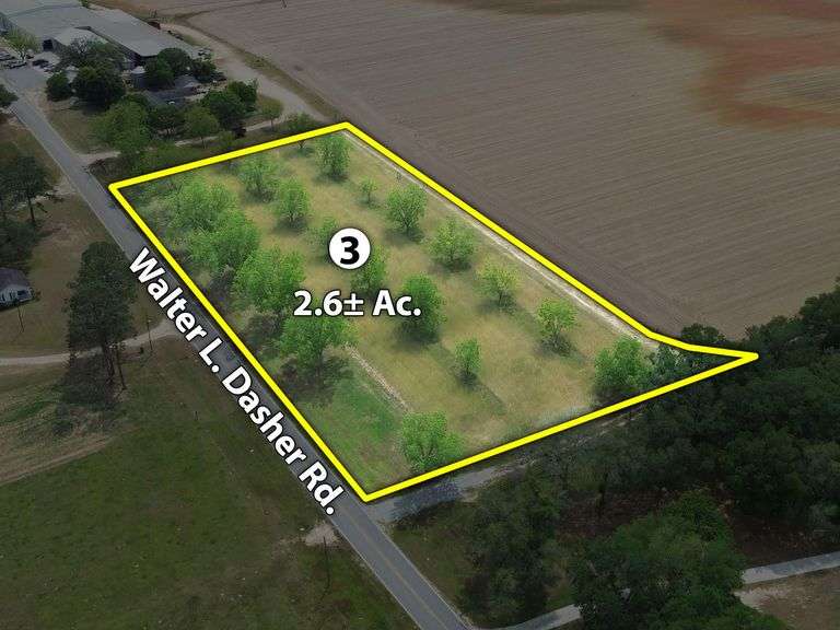 2.6 acres, Pecan grove, home sites