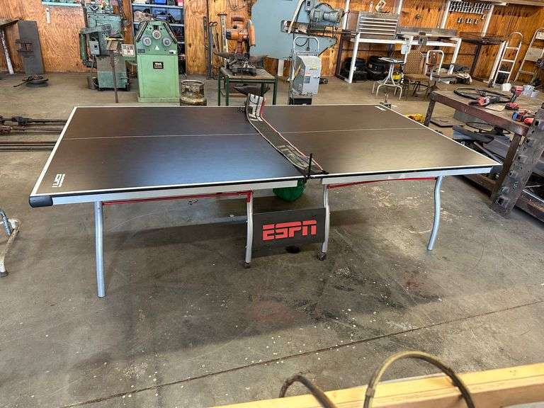 ESPN Folding Table Tennis Table with Accessories - South Auction