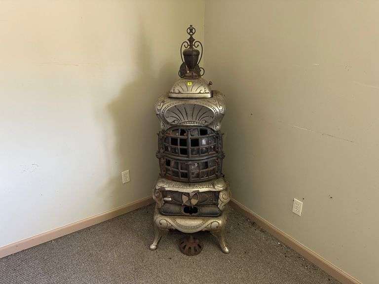 Radiant Acorn Cast Iron Parlor Stove