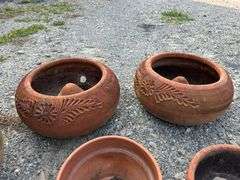Five Terracotta Planters