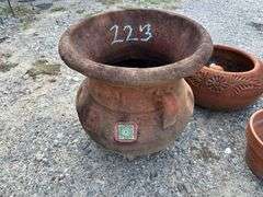 Five Terracotta Planters