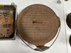 Lodge Dutch Oven and Griswold Chimney Dampers Lot