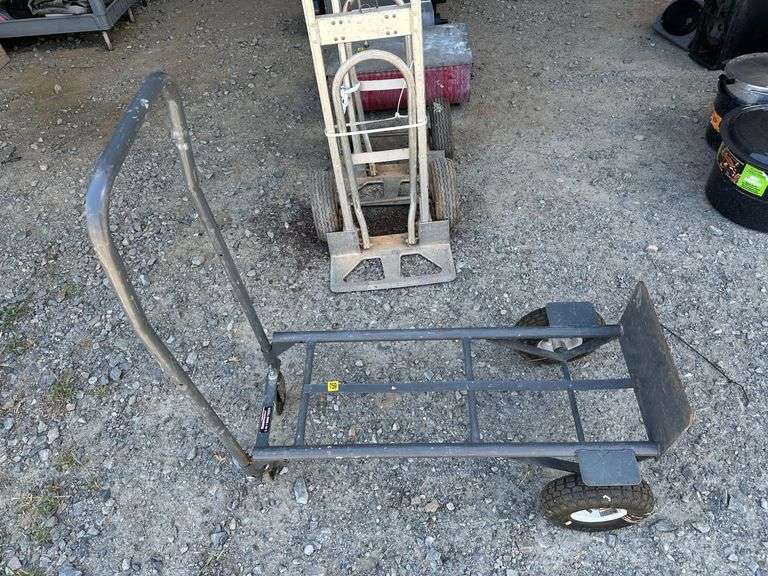 Metal Hand Truck Dolly with Pneumatic Tires