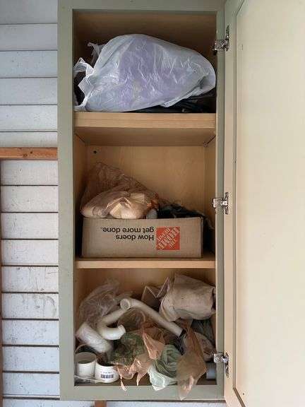 Contents of Corner Cabinets, Excluding Cabinets