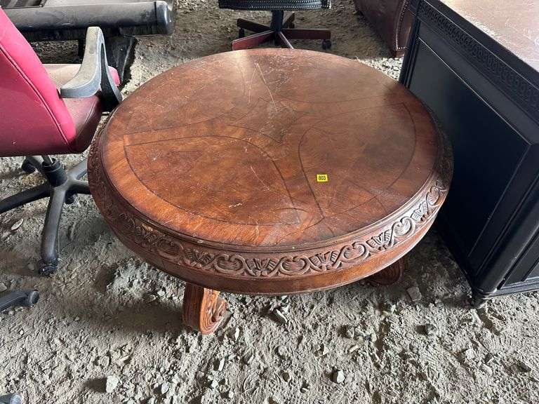 Round Wooden Coffee Table