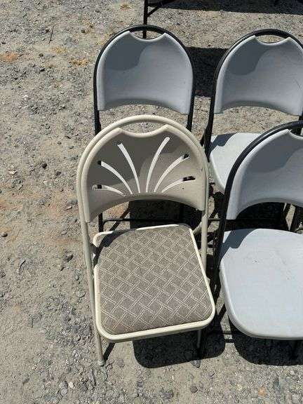 Eight Folding Chairs