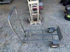 Metal Hand Truck Dolly with Pneumatic Tires