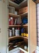 Contents of Corner Cabinets, Excluding Cabinets