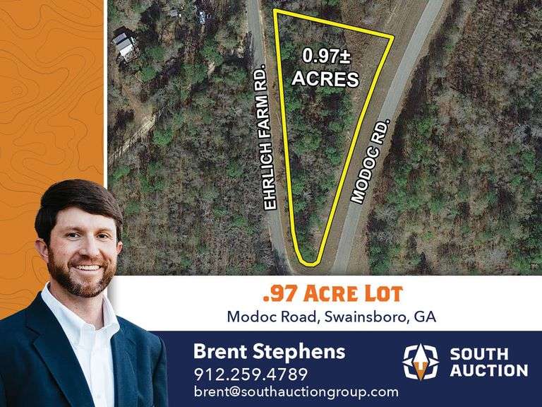 0.9 acre lot: Modoc Road, Swainsboro, GA
