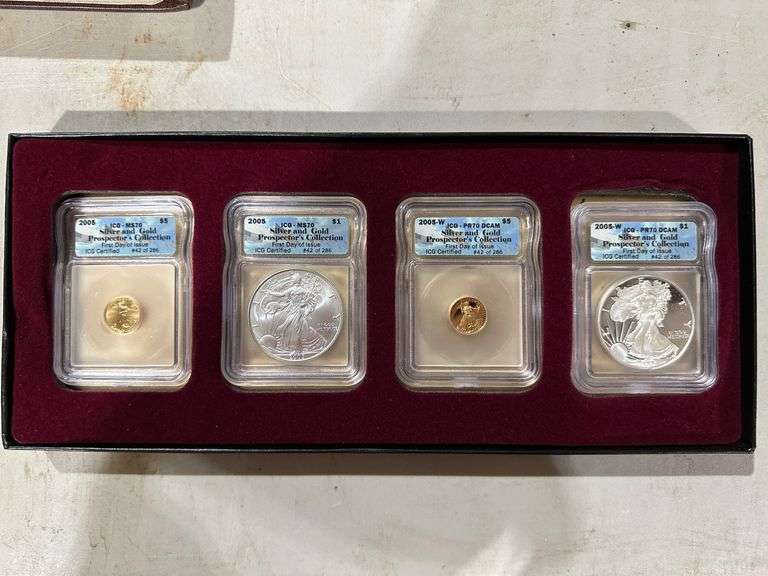 2005 Silver and Gold Prospector’s Collection, First Day of Issue, Set of Four Coins