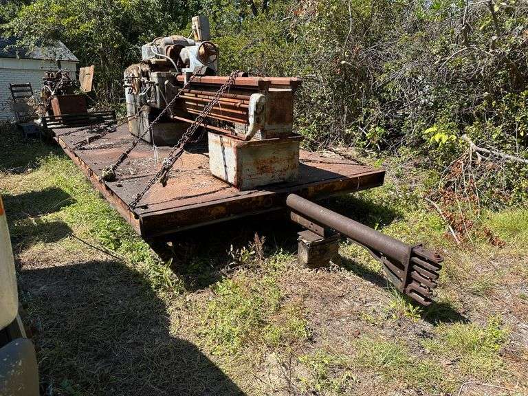American Pacemaker Lathe on Platform Trailer