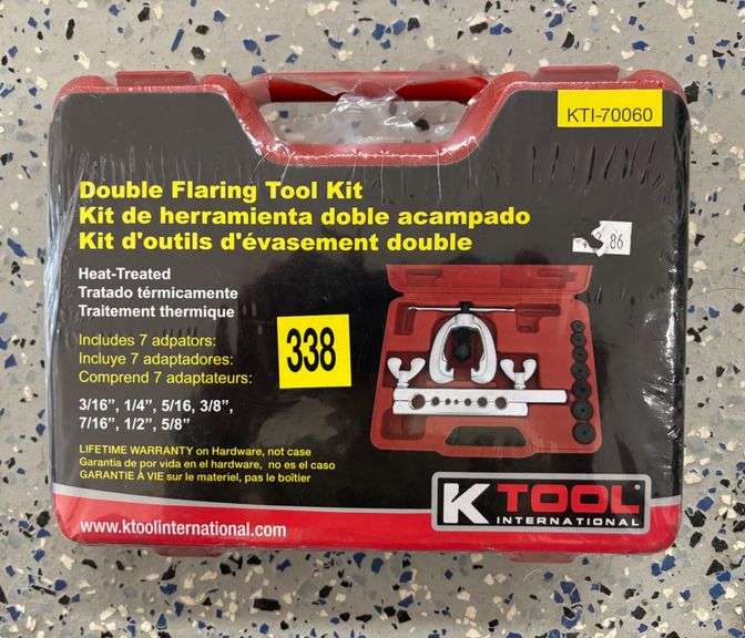 K Tool International Double Flaring Tool Kit KT1-7060 - South Auction
