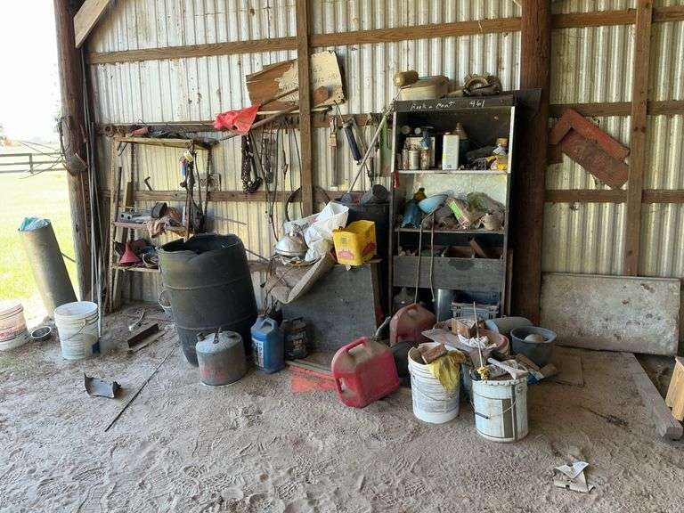 Miscellaneous Tools, Shelving, Gas Cans, Etc.