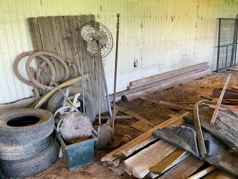 Lumber, Split Fence Posts, and Irrigation Items