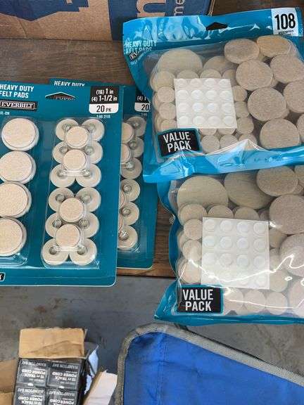 Heavy duty felt pads nail on & self adhesive