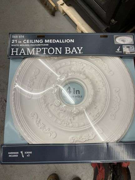 21” Hampton Bay Ceiling Medallion New
