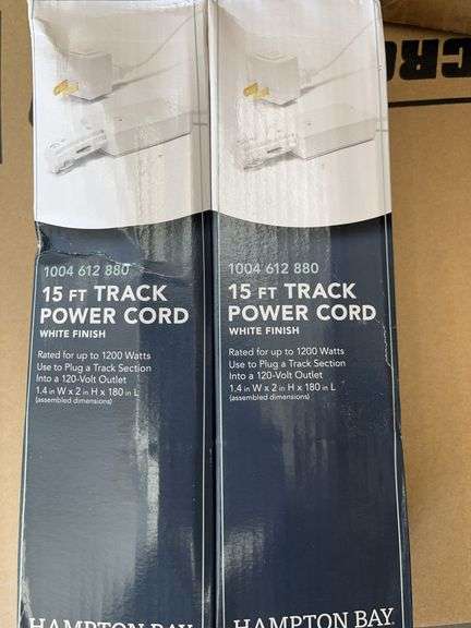 15ft track power cord lot of 2