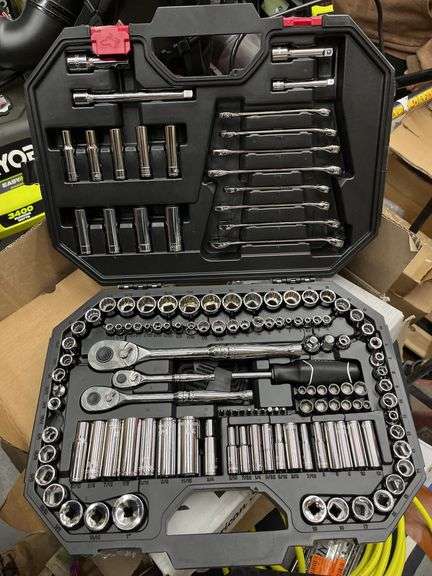 Husky missing one socket bit and case won’t latch still new condition