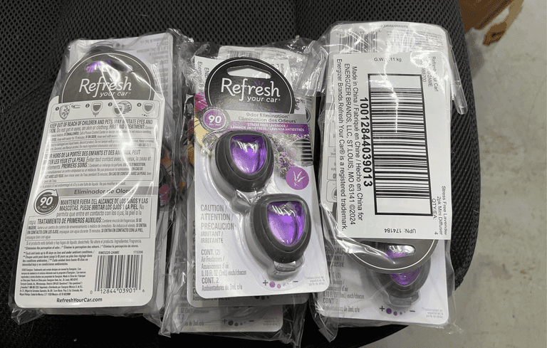 Refresh your car air freshener lot of 12 lavender new