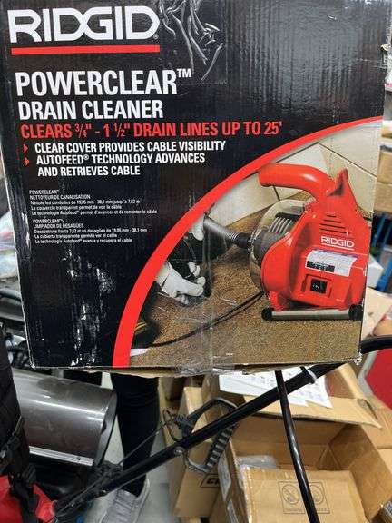 Rigid power clear drain cleaner new