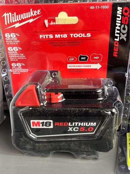 Milwaukee m18 red lithium xc5.0 battery new