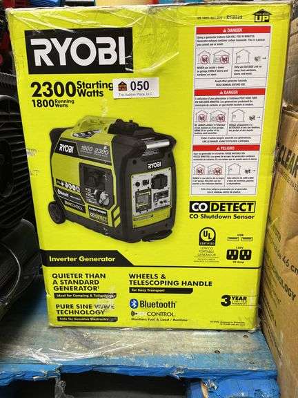 Ryobi inverter generator 1800 running watts new