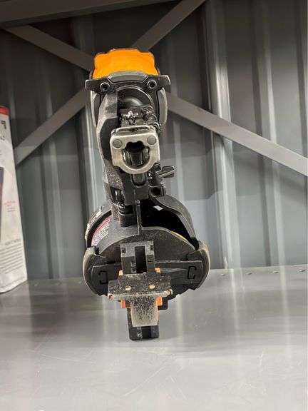 Rigid air compressor roof nailer used