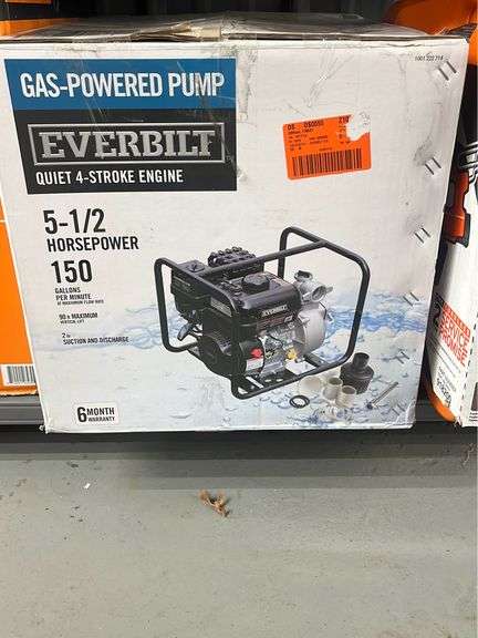 Everbilt gas powered pump new