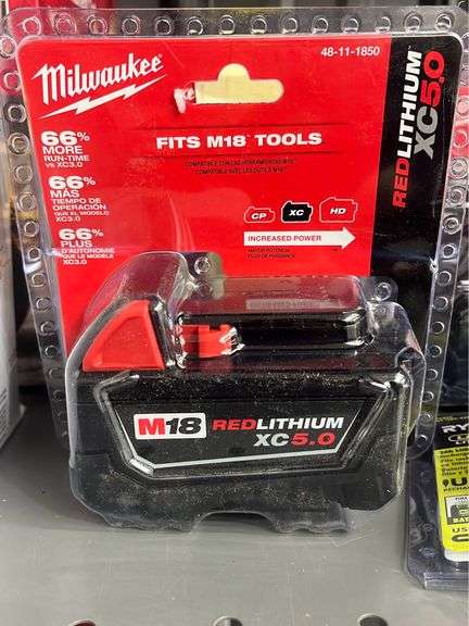 Milwaukee m18 red lithium xc5.0 battery new