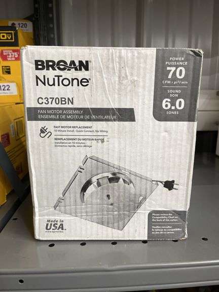 Broan nutone fan motor assembly new